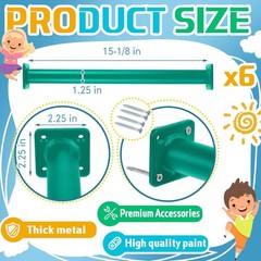 6 Pack 15 Inch Monkey Bars Playground Ladder Rungs Monkey Bar Kit Playground Acc