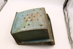 Vintage Metal Playground Swing Seat ~13x13x9″ Blue Valley Ind Mexico PA #1