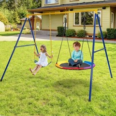 Frame Extra Large Swing Stand 660 LBS Heavy-Duty Steel Swing Anti-Slip Footpads