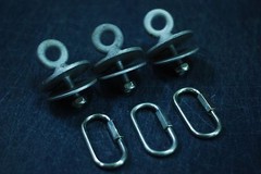 Tire Swing Eye Bolt, Ductile iron, swingset hardware,playground,playset, 3pc+QL