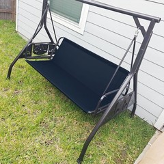 Heavy Duty 3-Seat Outdoor Swing Replacement Seat Cover 64.5″ Waterproof Canvas