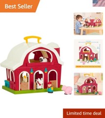 Portable Big Red Barn Toy Set with Animals – Perfect for Preschoolers 2-8