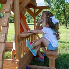Beach Front All Cedar Wooden Backyard Playground Swing Set