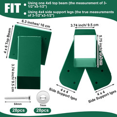 Heavy Duty a Frame Swing Set Bracket Kit Include 2 Brackets & 2 Swing Hangers wi