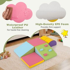 6 PCS Foam Climbing Blocks Lightweight Soft Climbing Indoor Set Gift for Babies