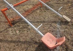 Vintage Teeter Totter Seesaw Six Kid 12 Foot School Playground Equipment