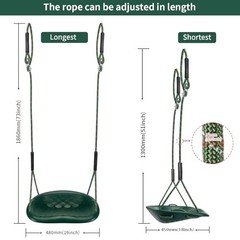 Heavy Duty Swing Seat, 550LBS Capacity Outdoor Swing Seat for Adults & Green