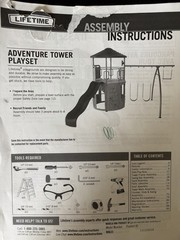 Outdoor Playset with Slide and Swings Lifetime 90633