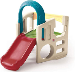 Panda Climber | Outdoor Toddler Activity Playset, Tan/Red/Yellow/Blue