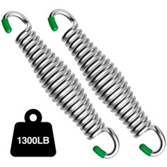 Porch Swing Springs 1300 LBS 304 Stainless Steel Hammock Gym Silver