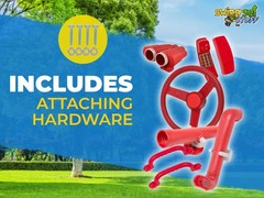 SWING SET STUFF DELUXE ACCESSORIES KIT RED park accessory playground parts 0245