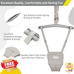 FUNLIO 2-in-1 Toddler Swing Set Gray