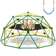 4-in-1 Jungle Gym Climber with Hammock & Swing Supports up to 1000lbs.