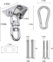 360° Swivel Swing Hangers for 1200Lb Heavy Duty in 304 Stainless Steel, Swing Ho