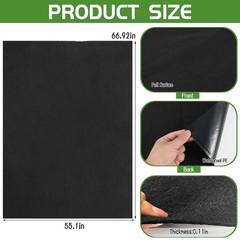 Outdoor Climber Slider Mat, 55″ x 70″ Waterproof Slide Mat Activity Pad Rug w…
