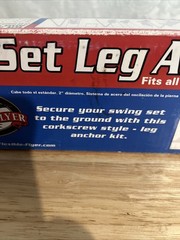 Flexible Flyer 30117 Ground Anchor Kit for Metal Frame Swing Set Opened Box