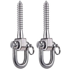 2 Pack Swing Hangers Swing Set Hooks Stainless Steel Hammock Hooks for Porch …