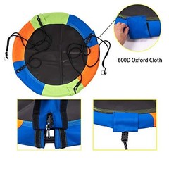 40″ Kids Saucer Tree Swing Set – Heavy-Duty Oxford Fabric, Steel Frame, 550 lb C