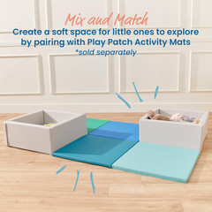 Softzone Light Grey Play Patch Toy Bins – 2-Pack Beginner Playset