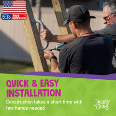 DIY Monkey Bars Kit 12 Pack Heavy Duty and Durable Do It Yourself Uv-Resistant