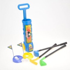 KidPlay Products Kids Toddler Outdoor Golf Club Pretend Play Set – Blue