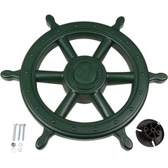 SWING SET STUFF SHIPS WHEEL GREEN wooden pirate steering accessories fort 0230