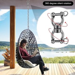 Silent Bearing Heavy-Duty Swing Swivel, 360° Rotation, 1200LB Capacity – 2 Pack