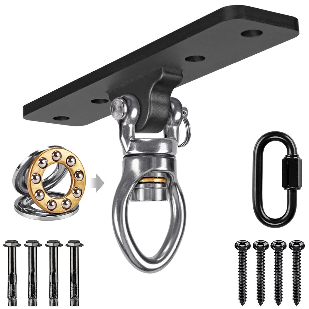 Heavy Duty Swing Hanger, Swing Set Accessorie with Carabiner for Indoor Outdo…