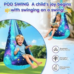2026 X-Shaped Sensory Swing Stand with Pod & Chair – Heavy Duty