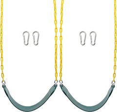 Soft EVA Swing Seats for Kids – 2-Pack with 66-Inch Chain, Non-Slip, Easy Clean