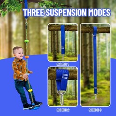 Tree Swing for ,Climbing Rope with Platforms,Disc Swing Seat Set Outdoor Play…