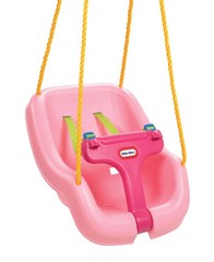 Little Tikes Snug ‘n Secure Pink Swing with Adjustable Straps, 2-in-1