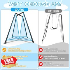 COZEER Swing Set Tent Swing Light Blue