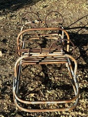 Vintage 1950’s Steel 2-Seater Car 5ft X 2ft School Playground Equipment