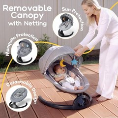 Baby Swings for Infants, Portable Baby Swing for Indoor and Outdoor, Bluetoot…