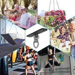 Heavy Duty Swing Hanger, Swing Set Accessorie with Carabiner for Indoor Outdo…