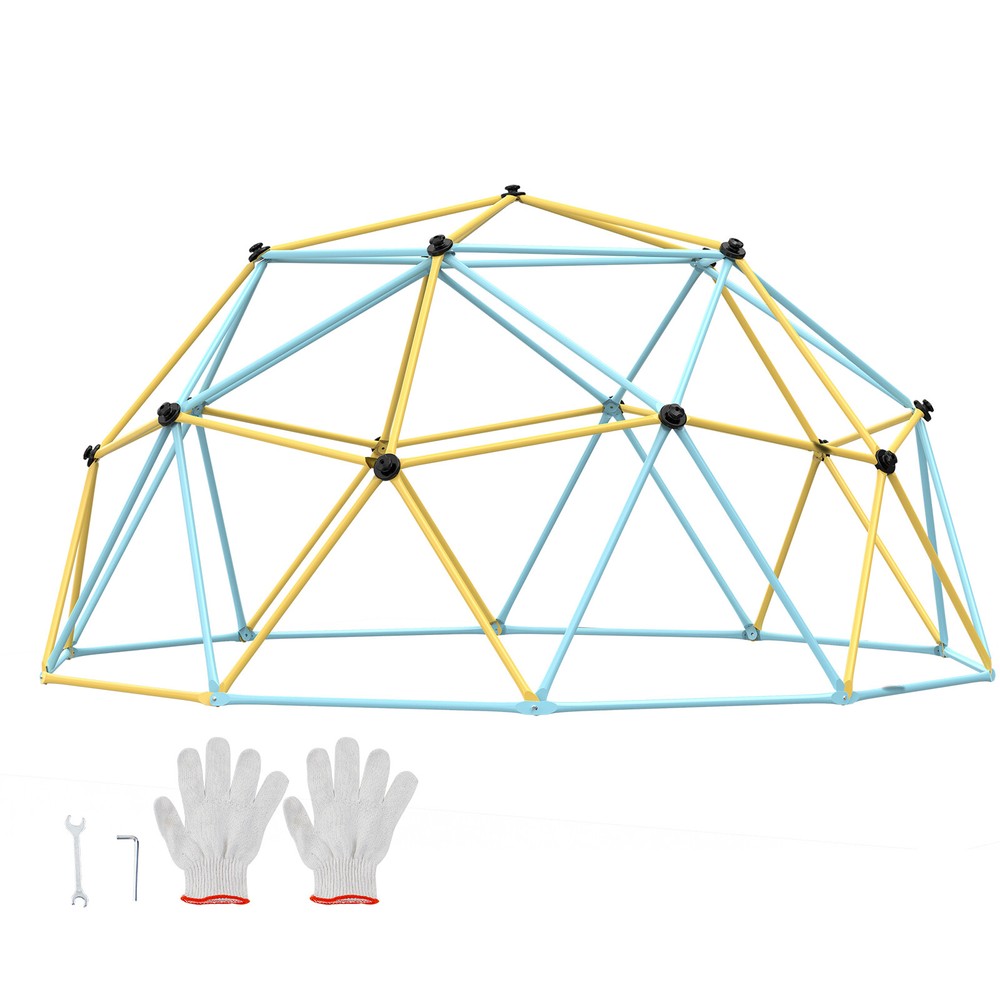 VEVOR Climbing Dome 12FT Geometric Dome Climber Jungle Gym for Kids 3-10 Years