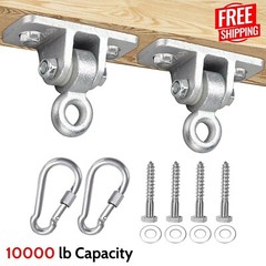 Heavy Duty Swing Hangers & Snap Hooks for Wooden Playground Home Gym Porch Patio