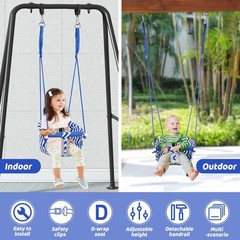 Comfy Toddler Swing Seat, Heavy-Duty Canvas Hanging Tree Baby Swings