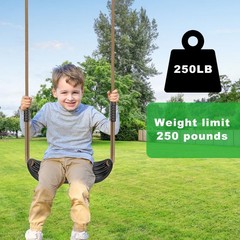 Heavy Duty Swing Seats for Kids & Adults, Highâ€’Back Full Bucket Toddler Swi…