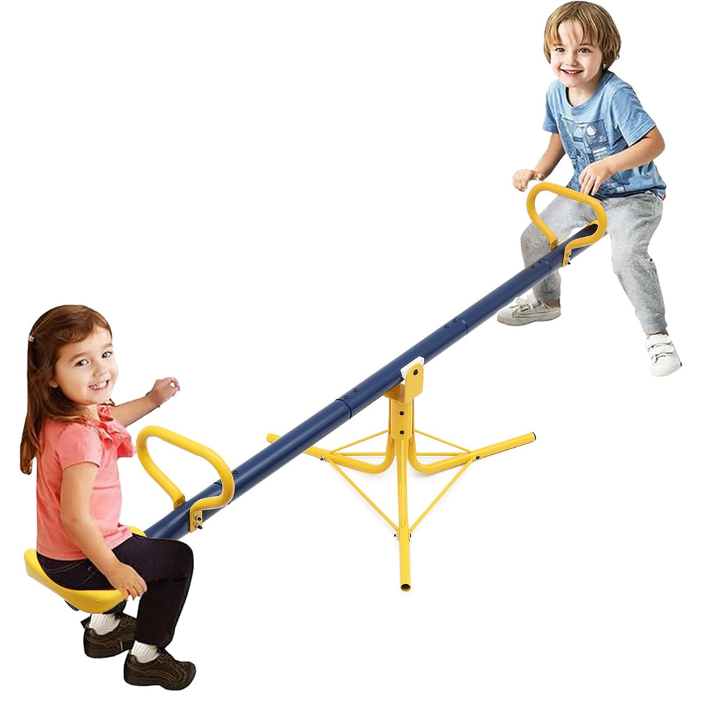 For Age 4-7 kid Seesaw SWIVEL 360 Spin Triangle safe Base Outdoor Playground Fun