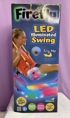 Firefly LED Illuminated Recreation Swing, Clear Multicolored Lights.