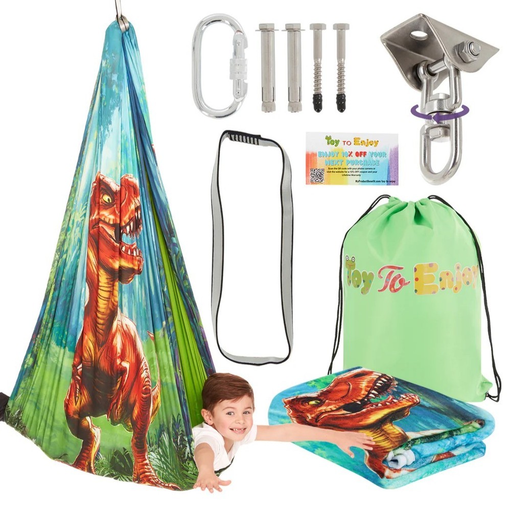 Sensory Swing for Kids with Special Needs – Double-Layer, 360° Swivel – New