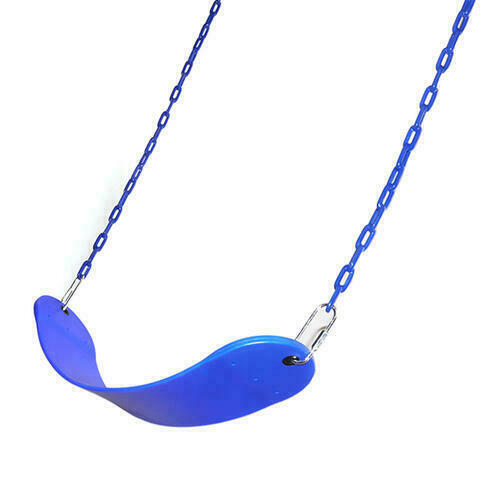 NEW Blue Swing Set Seat Vinyl Coated Chains 120lb Capacity Kids Playground