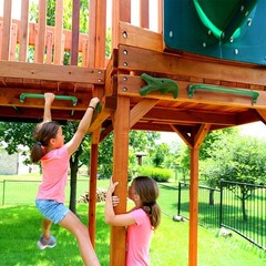 Purife17.2 Inch Metal Green Playground Handles Pack of 4- Outdoor Swing Sets …