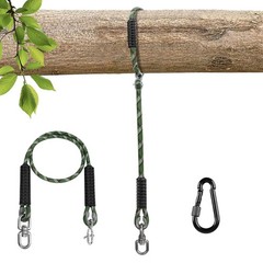 5.6Ft(67″) Heavy Duty Tree Swing Rope Hammock,Tree Swings Hanging Strap,Adjus…