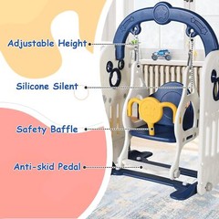 Toddler Climber Slide and Swing Set Kids Baby Playground Climber Slide Playset