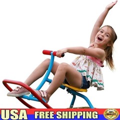 Kids Rocking Horse Seesaw Safe Home Playground Toddler Outdoor Playset 3 5 Years