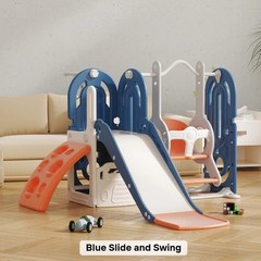 Kids 3-in-1 Slide & Swing Set – Indoor Toddler Playground