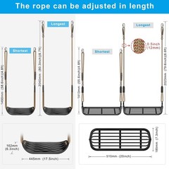 Swing Set Brackets, Heavy-Duty A-Frame Set Hardware, with 2 A-Frame Swing Bracke